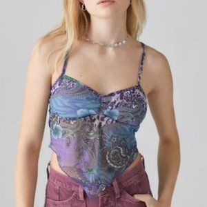UO Printed Hanky Hem Cami